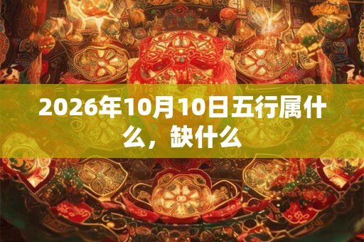 2026年10月10日五行属什么，缺什么