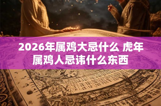 2026年属鸡大忌什么 虎年属鸡人忌讳什么东西 2026年属鸡大忌什么 虎年属鸡人忌讳什么东西