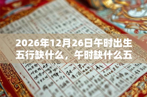 2026年12月26日午时出生五行缺什么,午时缺什么五行 2026年12月26日午时出生五行缺什么,午时缺什么五行