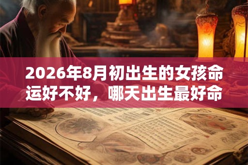 2026年8月初出生的女孩命运好不好，哪天出生最好命？