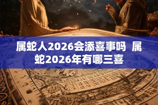 属蛇人2026会添喜事吗 属蛇2026年有哪三喜 属蛇人2026会添喜事吗 属蛇2026年有哪三喜