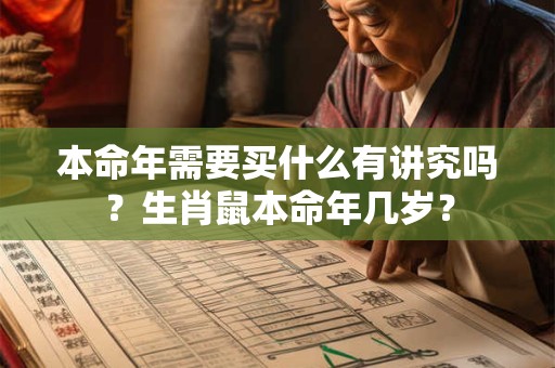 本命年需要买什么有讲究吗?生肖鼠本命年几岁? 本命年需要买什么有讲究吗?生肖鼠本命年几岁?