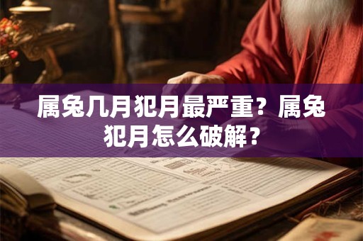 属兔几月犯月最严重?属兔犯月怎么破解? 属兔几月犯月最严重?属兔犯月怎么破解?