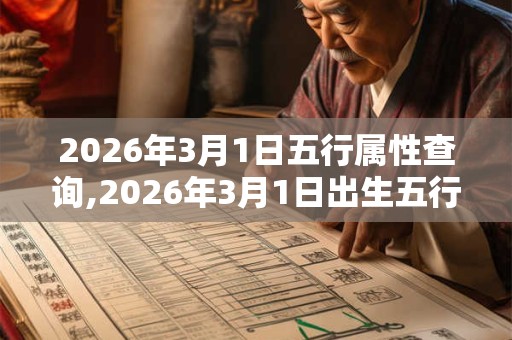 2026年3月1日五行属性查询,2026年3月1日出生五行属什么