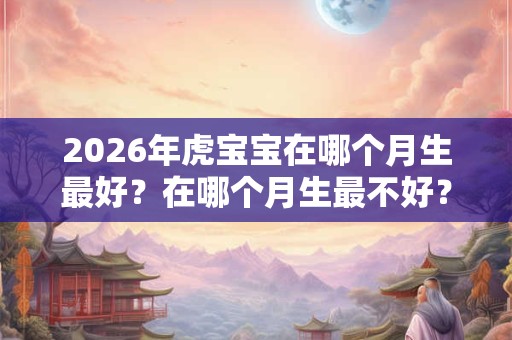 2026年虎宝宝在哪个月生最好？在哪个月生最不好？