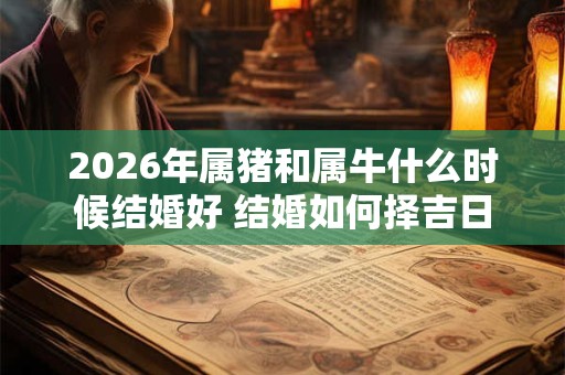 2026年属猪和属牛什么时候结婚好 结婚如何择吉日 2026年属猪和属牛什么时候结婚好 结婚如何择吉日