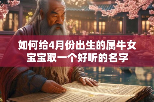 如何给4月份出生的属牛女宝宝取一个好听的名字