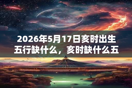 2026年5月17日亥时出生五行缺什么，亥时缺什么五行