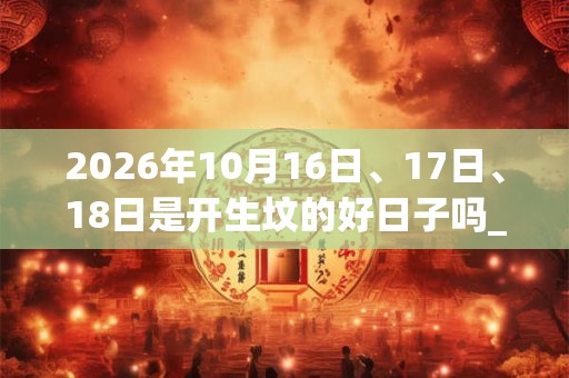 2026年10月16日、17日、18日是开生坟的好日子吗_开生坟可以吗 2026年10月16日、17日、18日是开生坟的好日子吗_开生坟可以吗