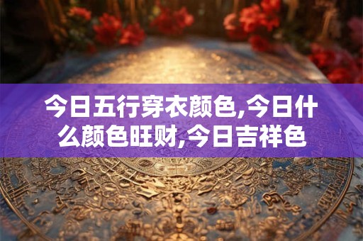 今日五行穿衣颜色,今日什么颜色旺财,今日吉祥色
