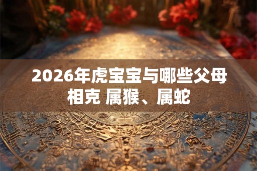 2026年虎宝宝与哪些父母相克 属猴、属蛇 2026年虎宝宝与哪些父母相克 属猴、属蛇