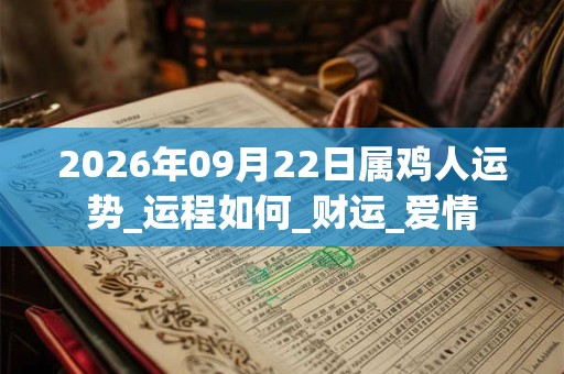 2026年09月22日属鸡人运势_运程如何_财运_爱情 2026年09月22日属鸡人运势_运程如何_财运_爱情