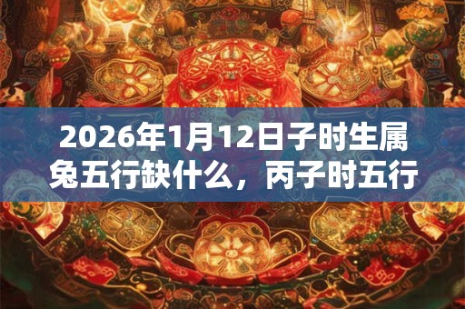 2026年1月12日子时生属兔五行缺什么，丙子时五行缺什么