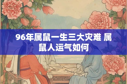 96年属鼠一生三大灾难 属鼠人运气如何