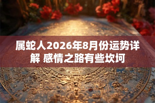 属蛇人2026年8月份运势详解 感情之路有些坎坷