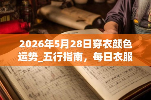 2026年5月28日穿衣颜色运势_五行指南，每日衣服颜色幸运色