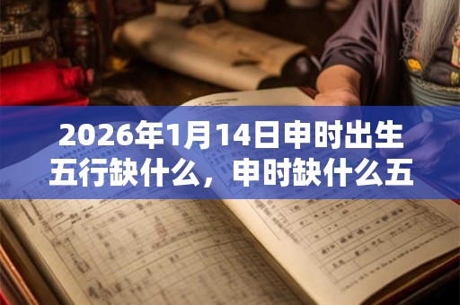 2026年1月14日申时出生五行缺什么，申时缺什么五行