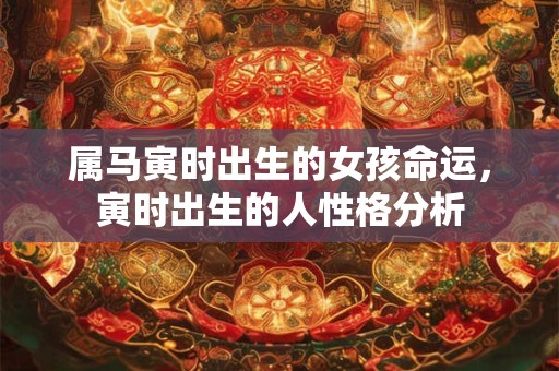 属马寅时出生的女孩命运，寅时出生的人性格分析