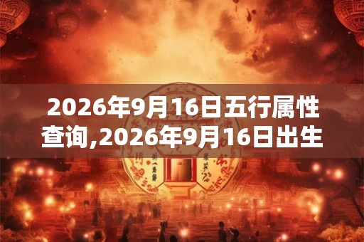 2026年9月16日五行属性查询,2026年9月16日出生五行属什么