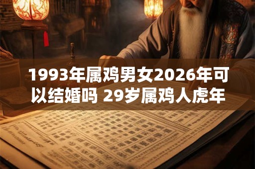 1993年属鸡男女2026年可以结婚吗 29岁属鸡人虎年结婚要注意什么