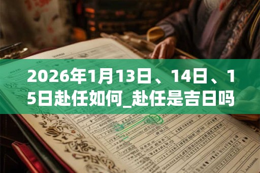 2026年1月13日、14日、15日赴任如何_赴任是吉日吗