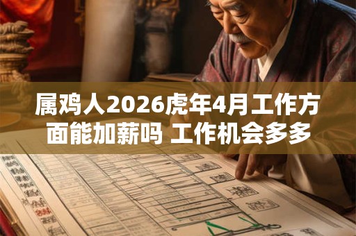 属鸡人2026虎年4月工作方面能加薪吗 工作机会多多