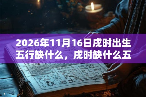 2026年11月16日戌时出生五行缺什么，戌时缺什么五行