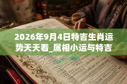 2026年9月4日特吉生肖运势天天看_属相小运与特吉生肖播报