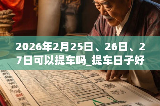 2026年2月25日、26日、27日可以提车吗_提车日子好吗