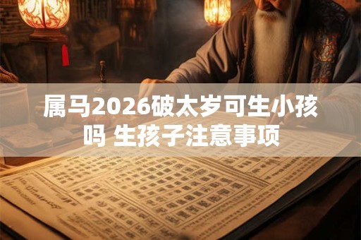 属马2026破太岁可生小孩吗 生孩子注意事项