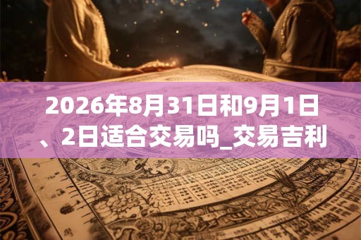 2026年8月31日和9月1日、2日适合交易吗_交易吉利吗