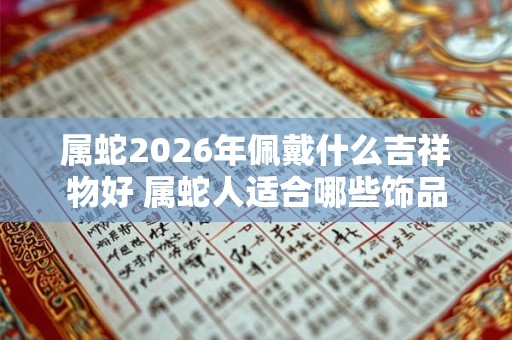属蛇2026年佩戴什么吉祥物好 属蛇人适合哪些饰品