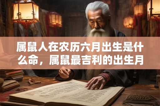 属鼠人在农历六月出生是什么命,属鼠最吉利的出生月份 属鼠人在农历六月出生是什么命,属鼠最吉利的出生月份