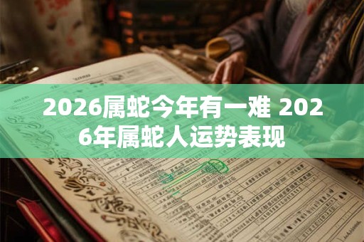 2026属蛇今年有一难 2026年属蛇人运势表现