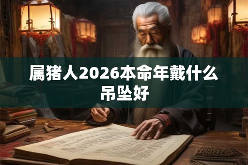 属猪人2026本命年戴什么吊坠好 属猪人2026本命年戴什么吊坠好