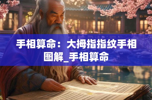手相算命：大拇指指纹手相图解_手相算命