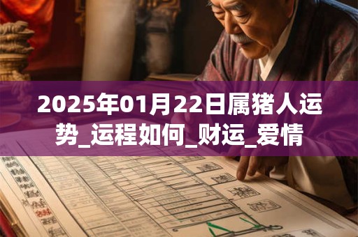 2025年01月22日属猪人运势_运程如何_财运_爱情 2025年01月22日属猪人运势_运程如何_财运_爱情
