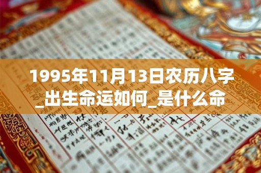 1995年11月13日农历八字_出生命运如何_是什么命 1995年11月13日农历八字_出生命运如何_是什么命