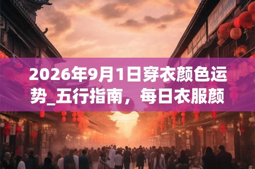 2026年9月1日穿衣颜色运势_五行指南，每日衣服颜色幸运色