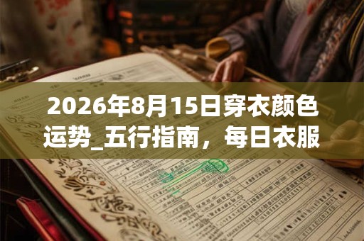 2026年8月15日穿衣颜色运势_五行指南，每日衣服颜色幸运色
