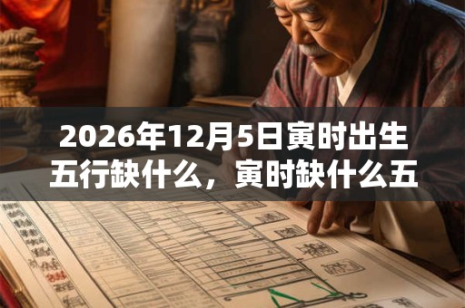 2026年12月5日寅时出生五行缺什么，寅时缺什么五行