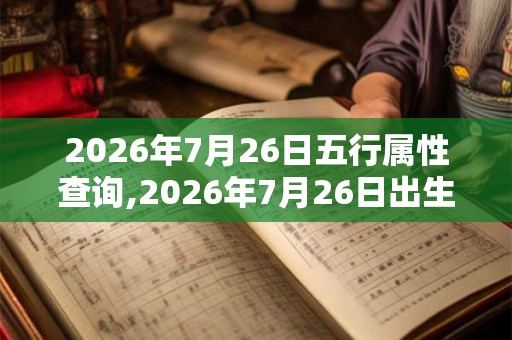 2026年7月26日五行属性查询,2026年7月26日出生五行属什么 2026年7月26日五行属性查询,2026年7月26日出生五行属什么