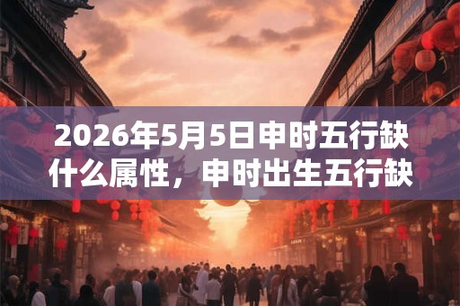 2026年5月5日申时五行缺什么属性，申时出生五行缺什么