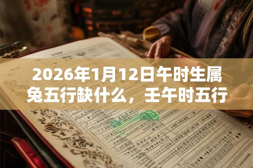 2026年1月12日午时生属兔五行缺什么，壬午时五行缺什么