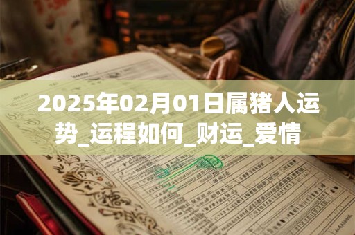 2025年02月01日属猪人运势_运程如何_财运_爱情 2025年02月01日属猪人运势_运程如何_财运_爱情