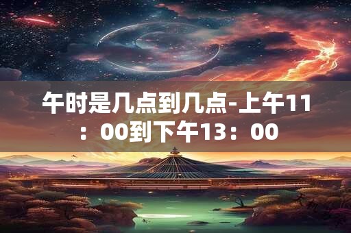 午时是几点到几点-上午11：00到下午13：00