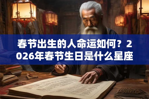 春节出生的人命运如何？2026年春节生日是什么星座？