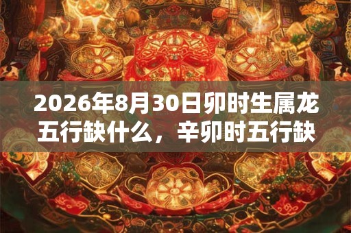 2026年8月30日卯时生属龙五行缺什么，辛卯时五行缺什么