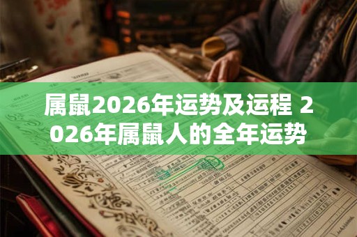 属鼠2026年运势及运程 2026年属鼠人的全年运势 属鼠2026年运势及运程 2026年属鼠人的全年运势