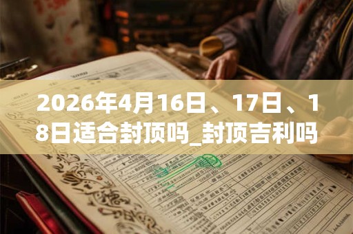 2026年4月16日、17日、18日适合封顶吗_封顶吉利吗 2026年4月16日、17日、18日适合封顶吗_封顶吉利吗